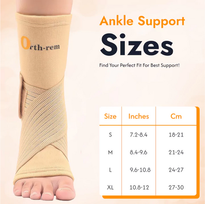 Ankle Support Binder | Ankle Brace with Adjustable Wrap