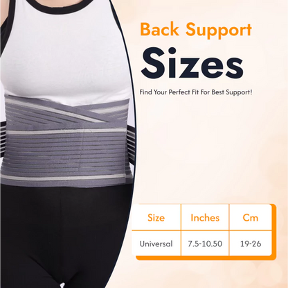 Back Support Brace for Men & Women | Lower Back Pain Relief Support Belt