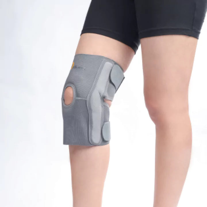 Elastic Knee Support Brace with Side Stabilizer