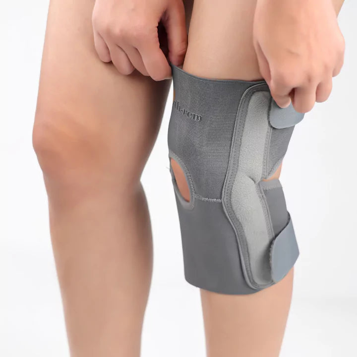 Elastic Knee Support Brace with Side Stabilizer