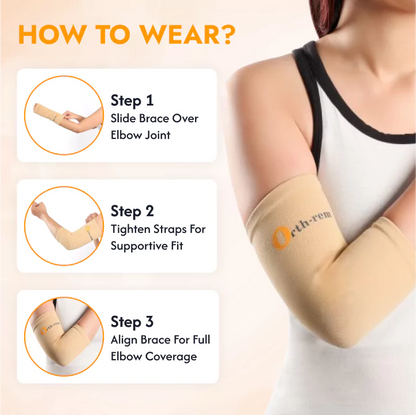 Elbow Support Brace for Men & Women - Pack of 2