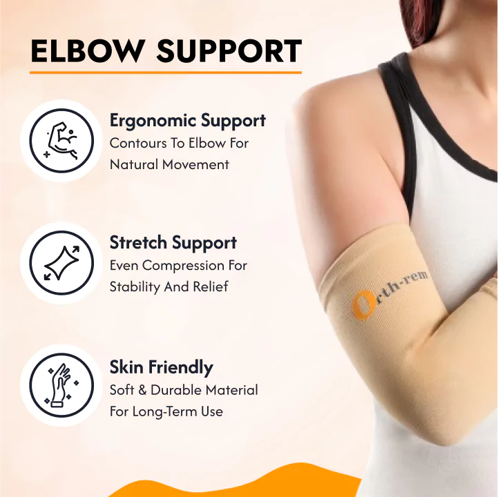 Elbow Support Brace for Men & Women - Pack of 2