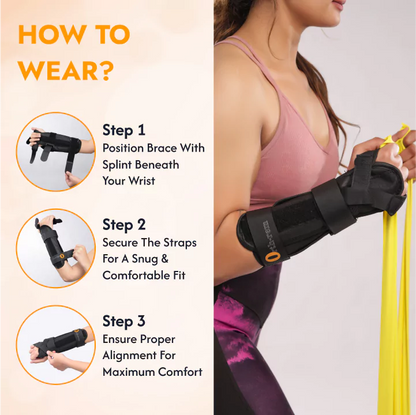 Forearm Support Brace with Splint