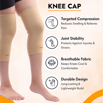 Knee Support Brace for Men & Women | Knee Cap (Pair)