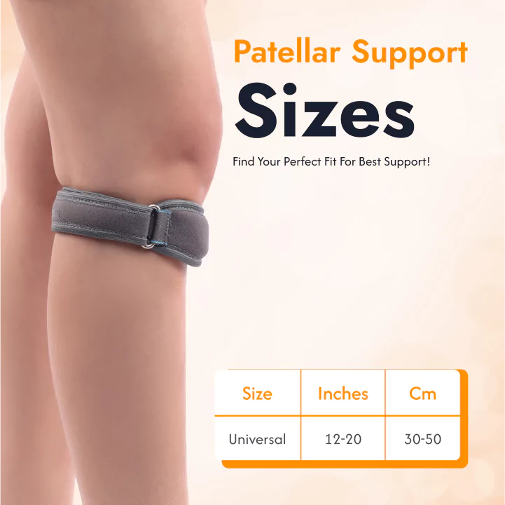 Patella Stabilizer Knee Support Brace Strap - Pack of 2